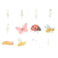 Soft Meadow Insect Clipart PNG - Extended License – Image 3