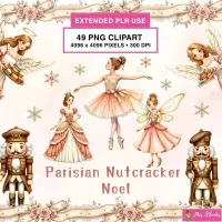 Christmas Ballet Nutcracker Clipart PNG - Extended License – Image 1