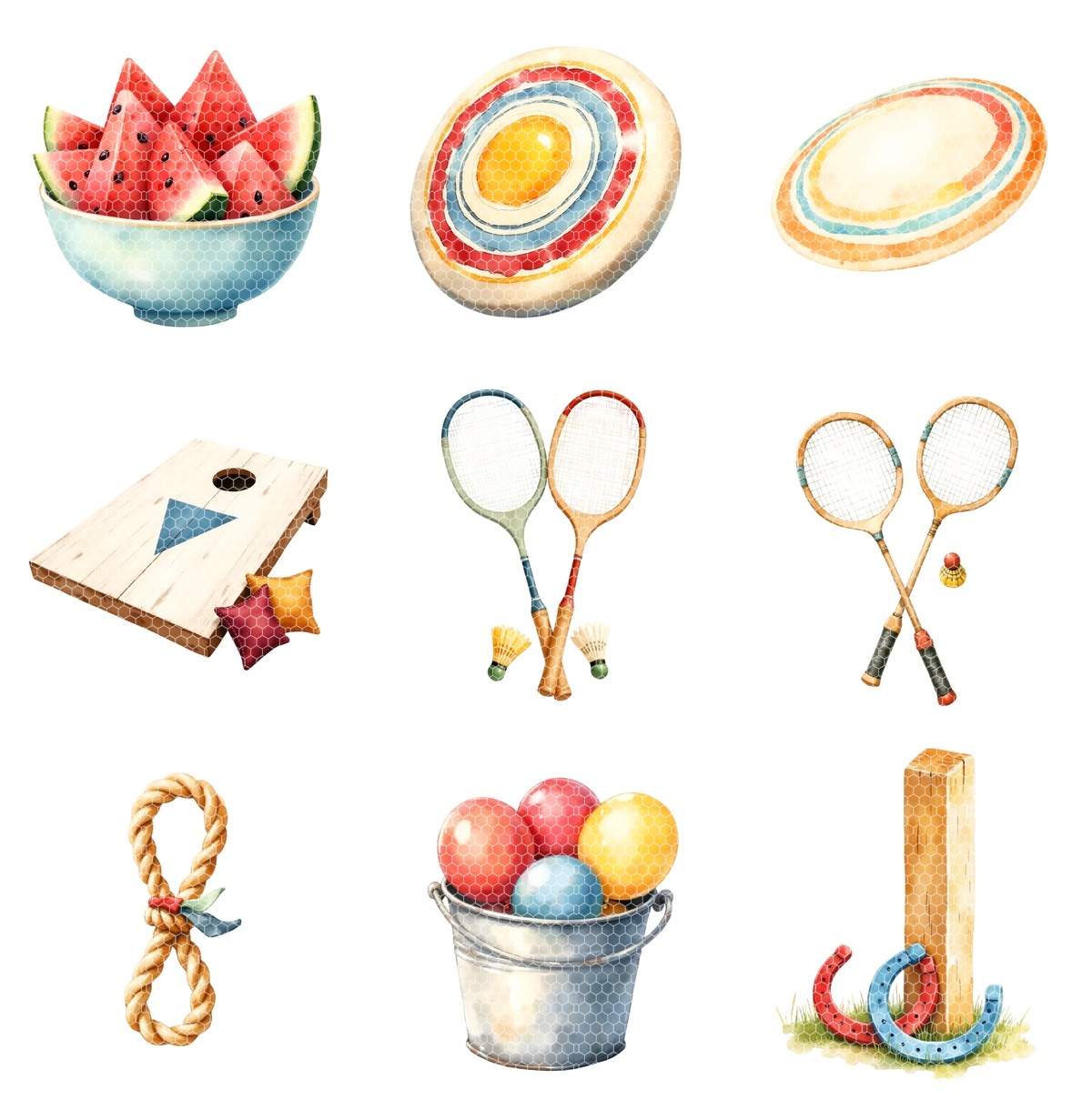 Backyard cookout BBQ Summer Picnic Clipart PNG - Commercial + PLR Use License – Image 7