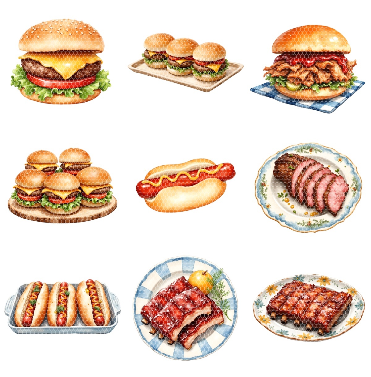 Backyard cookout BBQ Summer Picnic Clipart PNG - Commercial + PLR Use License – Image 4