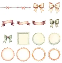 Pink Coquette Paris Watercolor Clipart PNG - Commercial + PLR Use - Pink Coquette Paris – Image 5