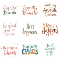 Funny Chicken and Farm Pun Clipart - Cluck Chaos – Image 7