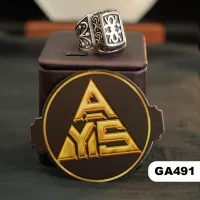 💍 محبس فضة (GA491) - Silver Ring – فضة 925 - عثماني, 11 / 25, 11 غرام