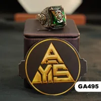 💍 محبس فضة (GA495) - Silver Ring – فضة 925 - عثماني, 10 / 22, 17 غرام