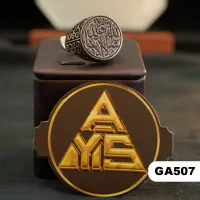 💍 محبس فضة (GA507) - Silver Ring – فضة 925 - عثماني, 10 / 22, 13 غرام