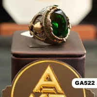 💍 محبس فضة (GA522) - Silver Ring – فضة 925 - عثماني, 11 / 26, 23 غرام