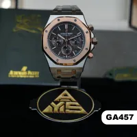 أوديمار بيجيه (GA457) - Audemars Piguet – رجالي, رمادي غامق (مخطط), Audemars Piguet - ضمان سنتين