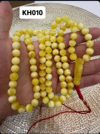  (KH010) سبحة كهرب حر أصلي دائري جيبس بعسل  – Image 2