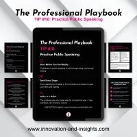 The Professional Playbook | Tip #10: Practice Public Speaking – Image 1