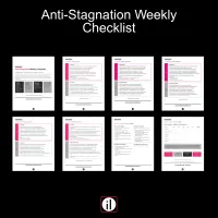 Anti-Stagnation Weekly Checklist – Image 2