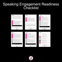 Speaking Engagement Readiness Checklist – Image 2