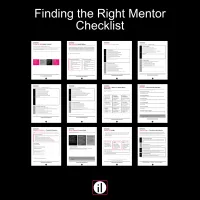 Finding the Right Mentor Checklist – Image 2