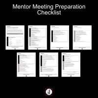 Mentor Meeting Preparation Checklist – Image 2