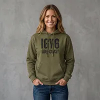 IGY6 - Gulf Coast Hooded Sweatshirt (Black Print) – Image 3