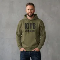 IGY6 - Gulf Coast Hooded Sweatshirt (Black Print) – Image 2