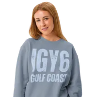 Garment-Dyed Crewneck Sweatshirt | Blue Jean – Image 2