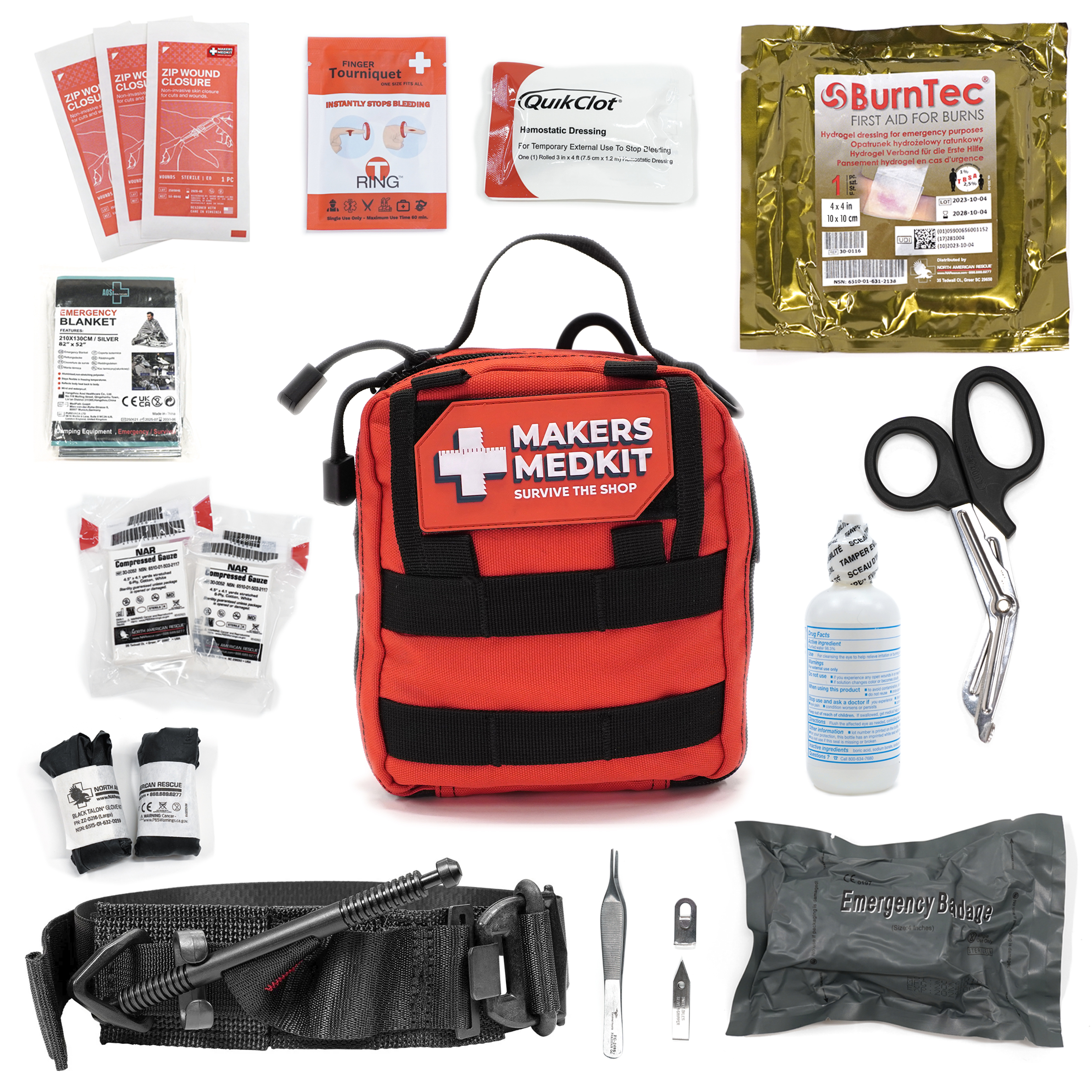 Makers MedKit RED with Wall Hanger  – Image 2
