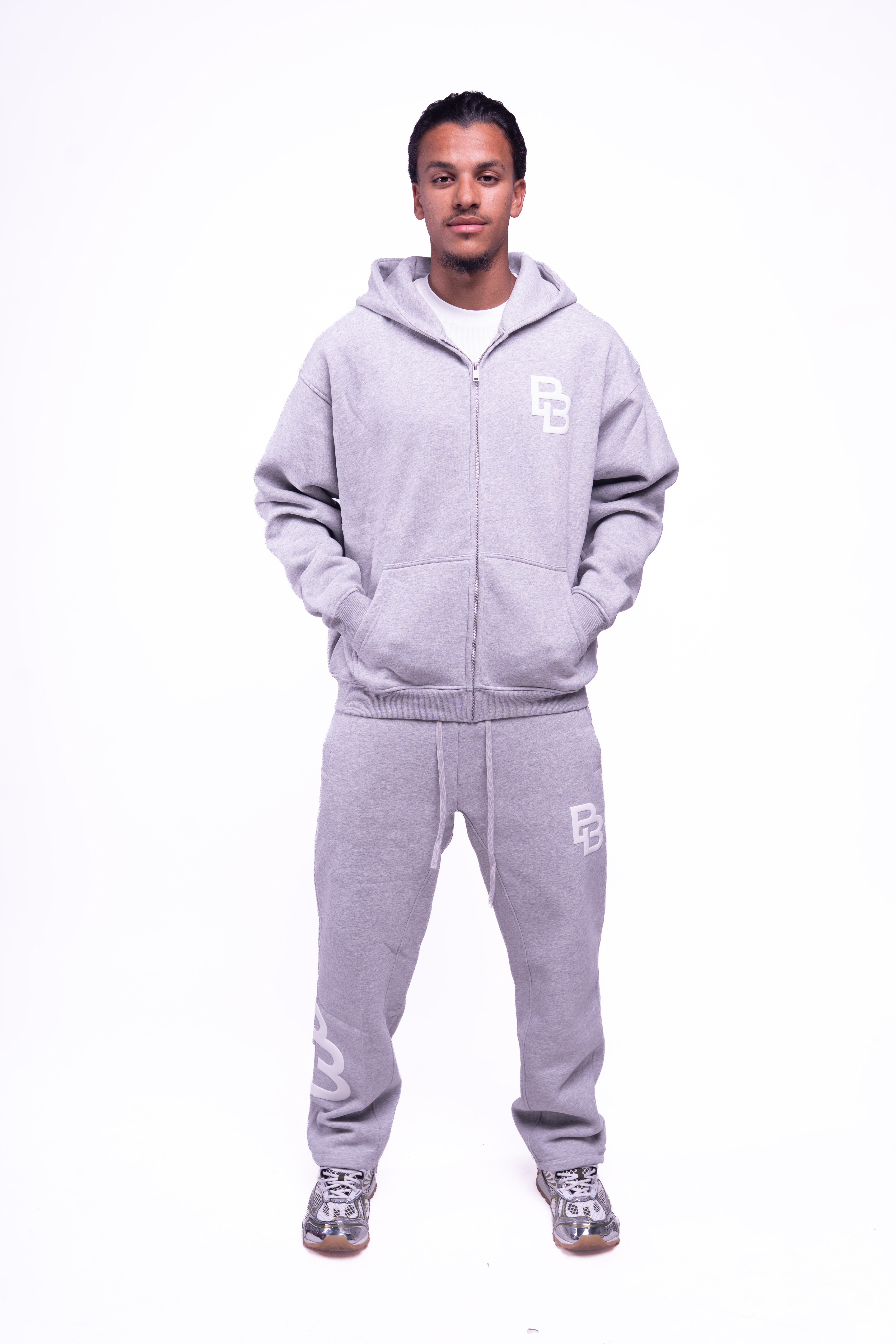 Ensemble zippé BB (3 coloris) – Gris, S, S