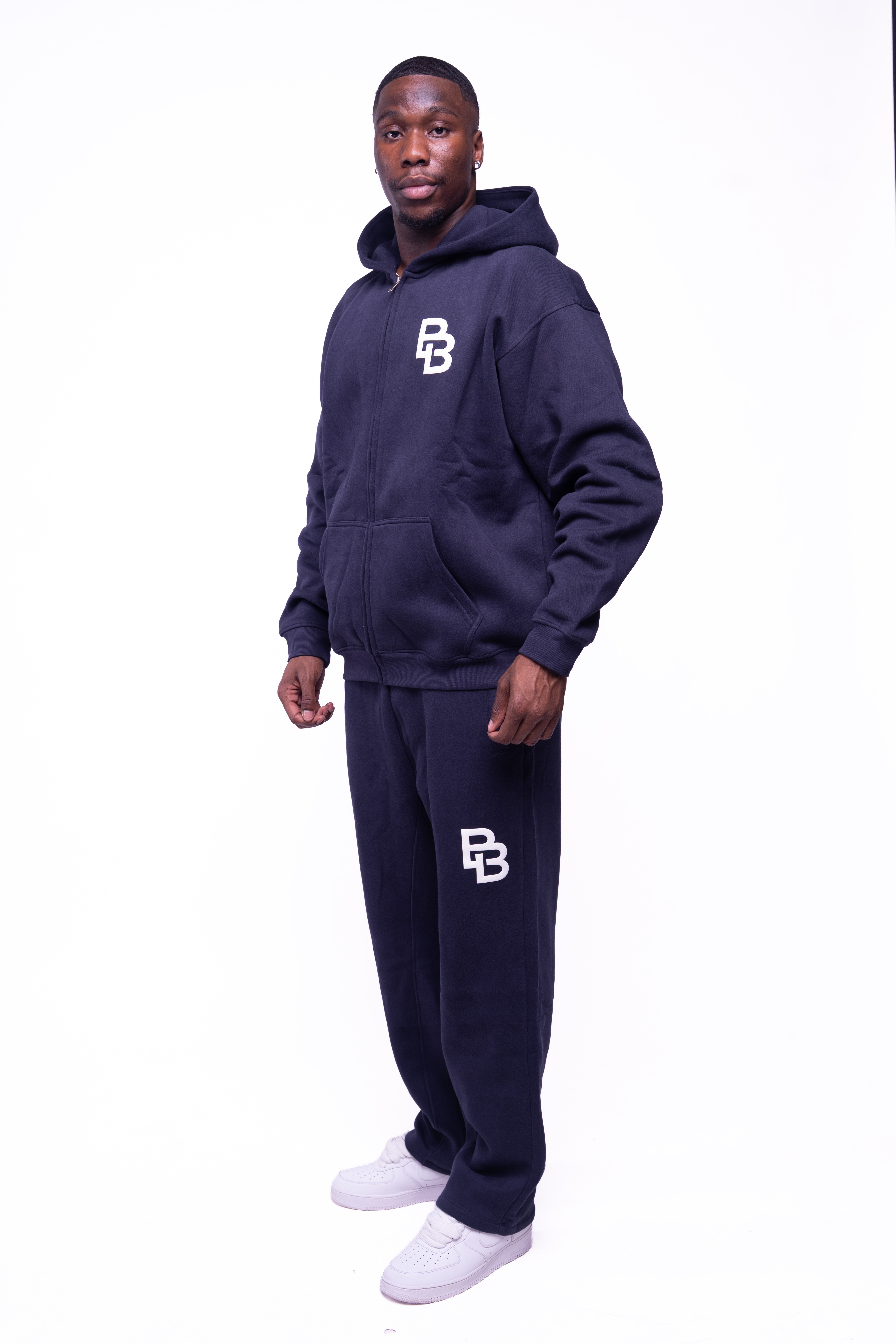 Ensemble zippé BB (3 coloris) – Bleu marine, S, S
