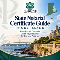 Rhode Island State Notarial Certificate Guide  – Image 1