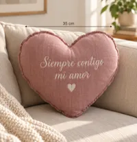 🤎 COJÍN ACHUCHABLE – CORAZÓN - 35cm