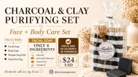 Detox Set (Activated Charcoal + Green Clay) — for oily/combination skin – Image 1