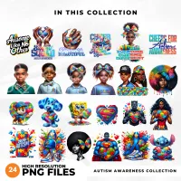 Autism Awareness PNG Bundle – Image 2