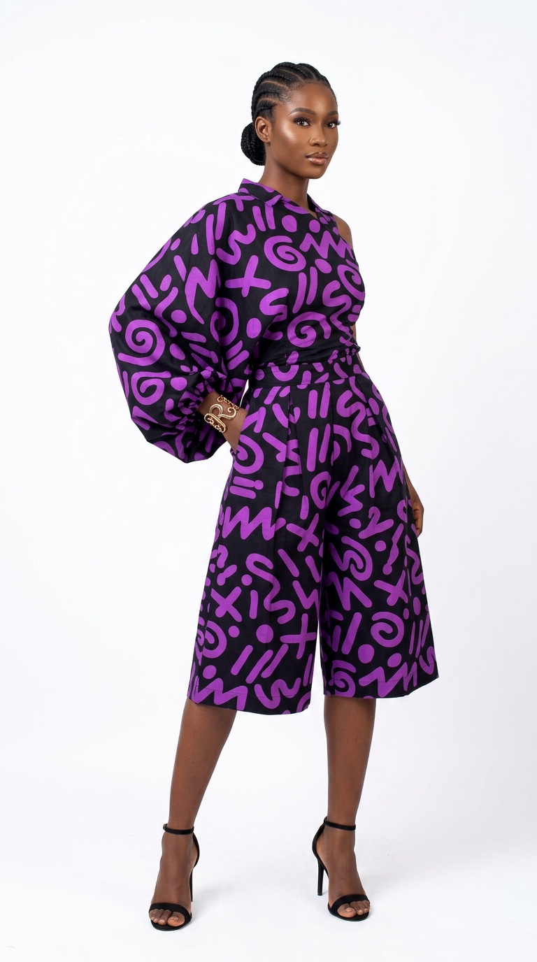Urban-Elite Premium Two-Piece Ankara Cotton Set | African Print Top & Skirt/Pants Co-ord – Image 1
