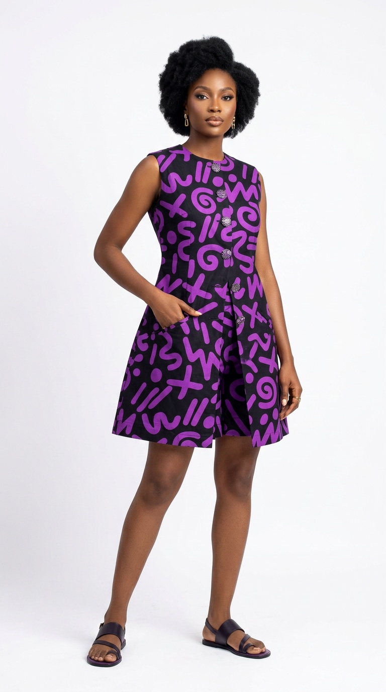 Urban-Elite Elegant Two-Piece Ankara Cotton Set | African Print Top & Skirt/Pants Co-ord – Image 1