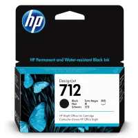 HP 712 Black 38ml Ink Cartridge - 3ED70A – Image 1