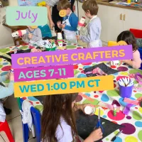 2C Creative Crafters (Ages 7-11) July 2026 (1:00 - 2:00 PM) – Image 1