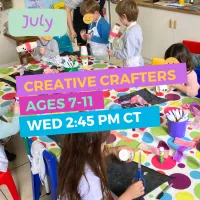 2D Creative Crafters (Ages 7-11) July 2026 (2:25-3:45 PM) – Image 1