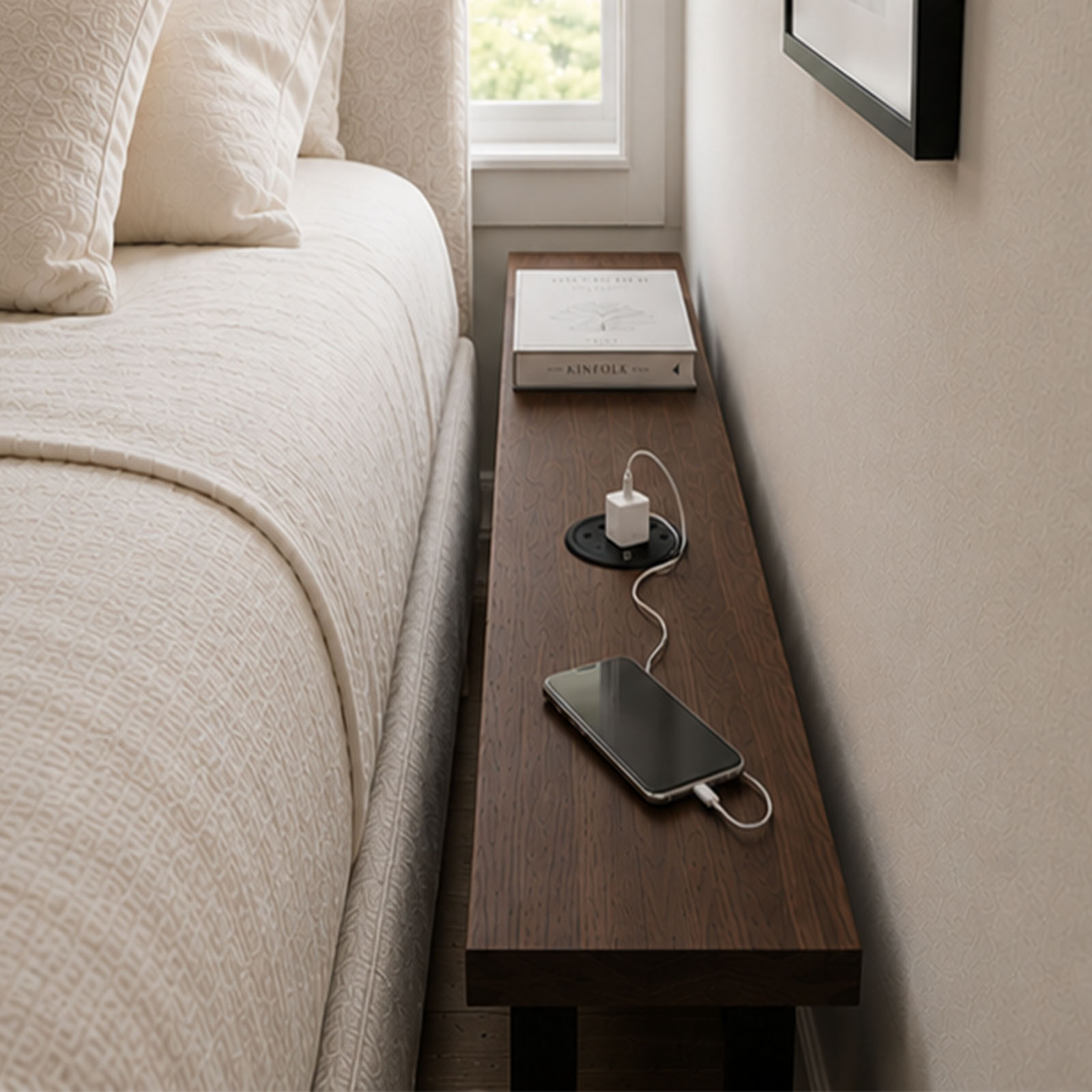 PowerRail Console - Space-Saving Charging Console Table – Image 2