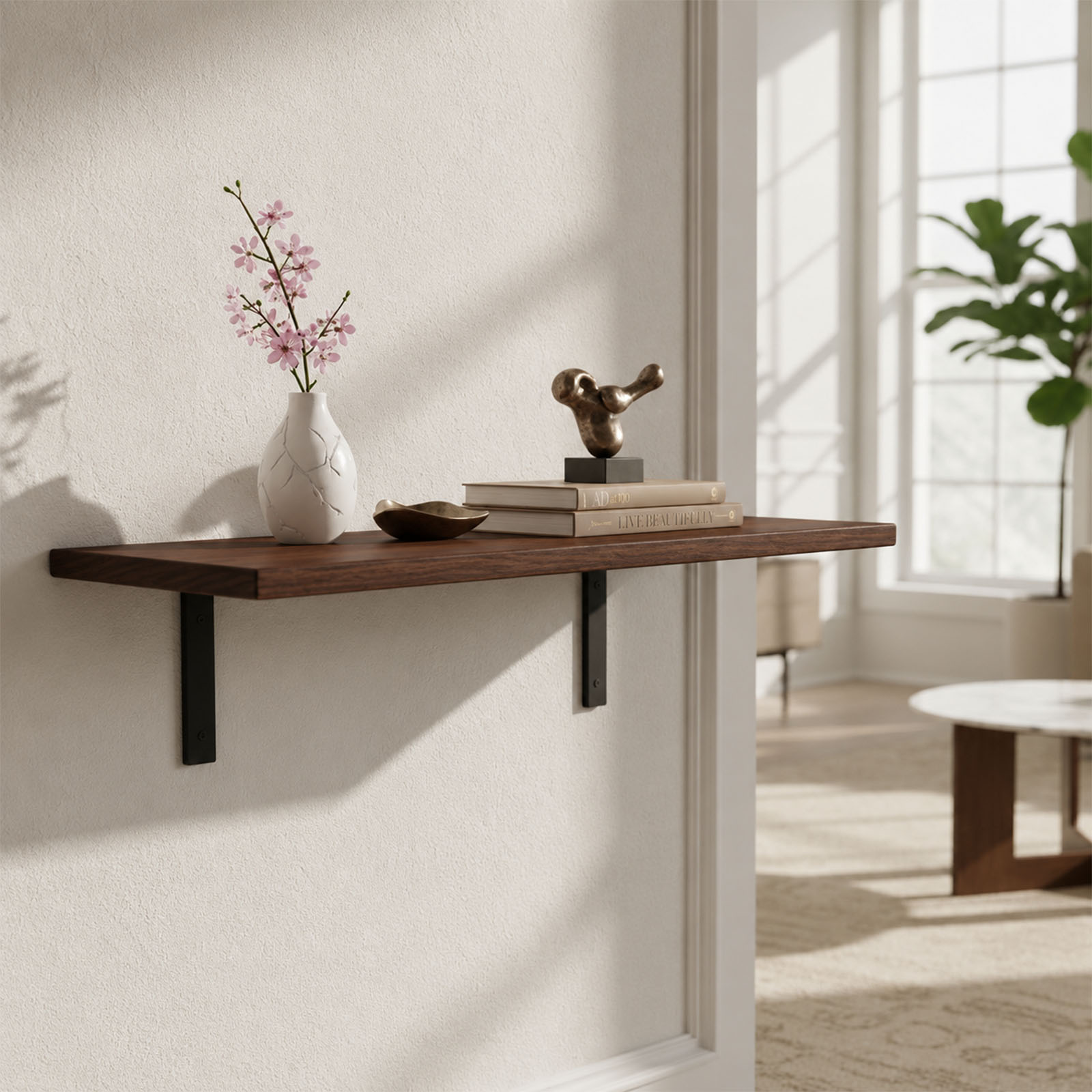 ForgeShelf - Minimal steel. Solid hardwood. Built to elevate any wall. – Image 8