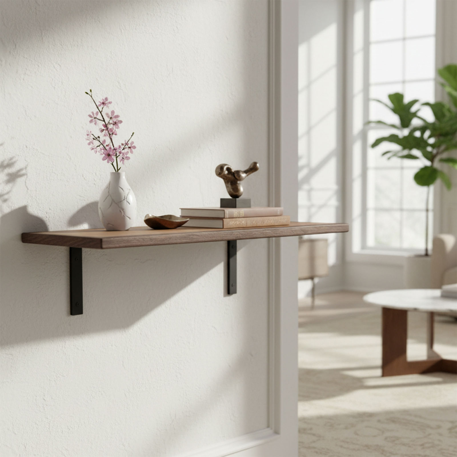 ForgeShelf - Minimal steel. Solid hardwood. Built to elevate any wall. – Image 9