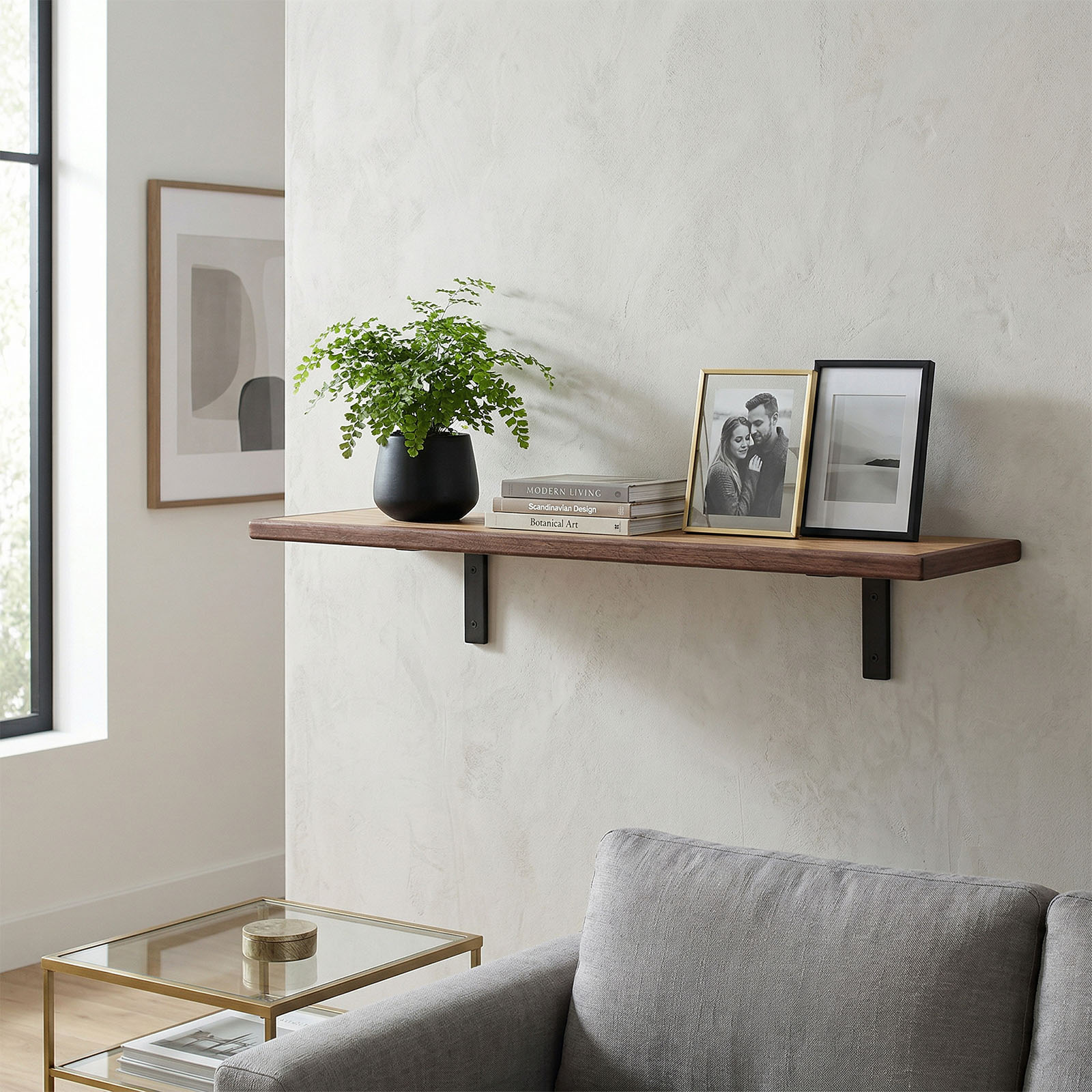 ForgeShelf - Minimal steel. Solid hardwood. Built to elevate any wall. – Image 6