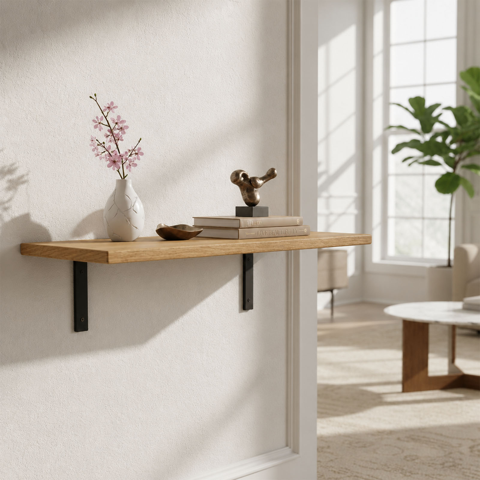 ForgeShelf - Minimal steel. Solid hardwood. Built to elevate any wall. – Image 4