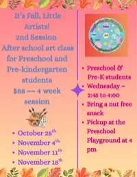 Fall Into Art ~ Wednesday Art Class – Image 1