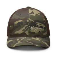 Camouflage trucker hat – Brown