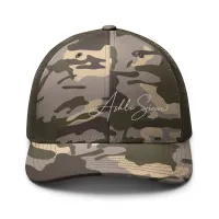 Camouflage trucker hat – Olive