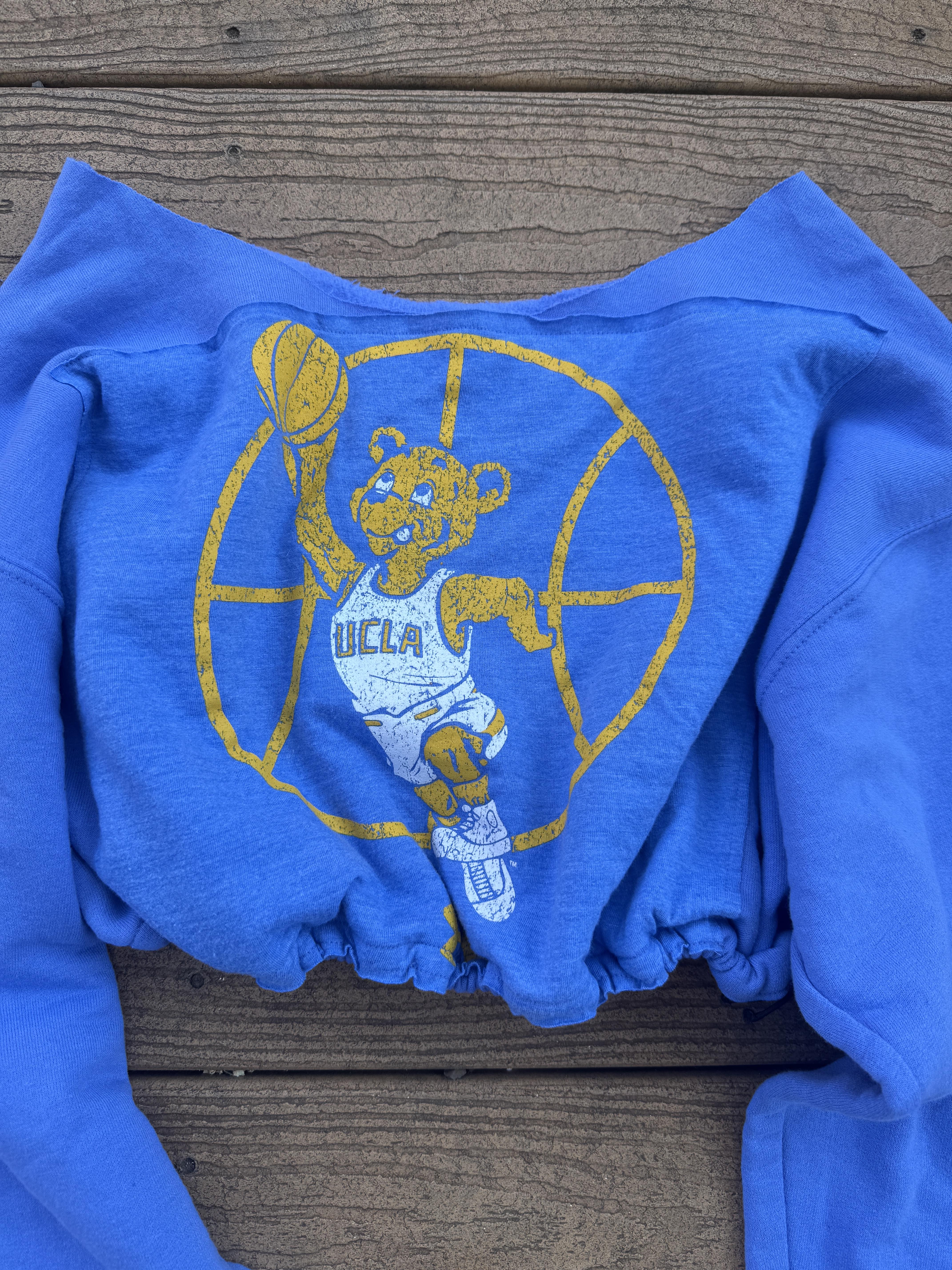  UCLA Bruins Crop Blue Sweatshirt Vintage small – Image 2