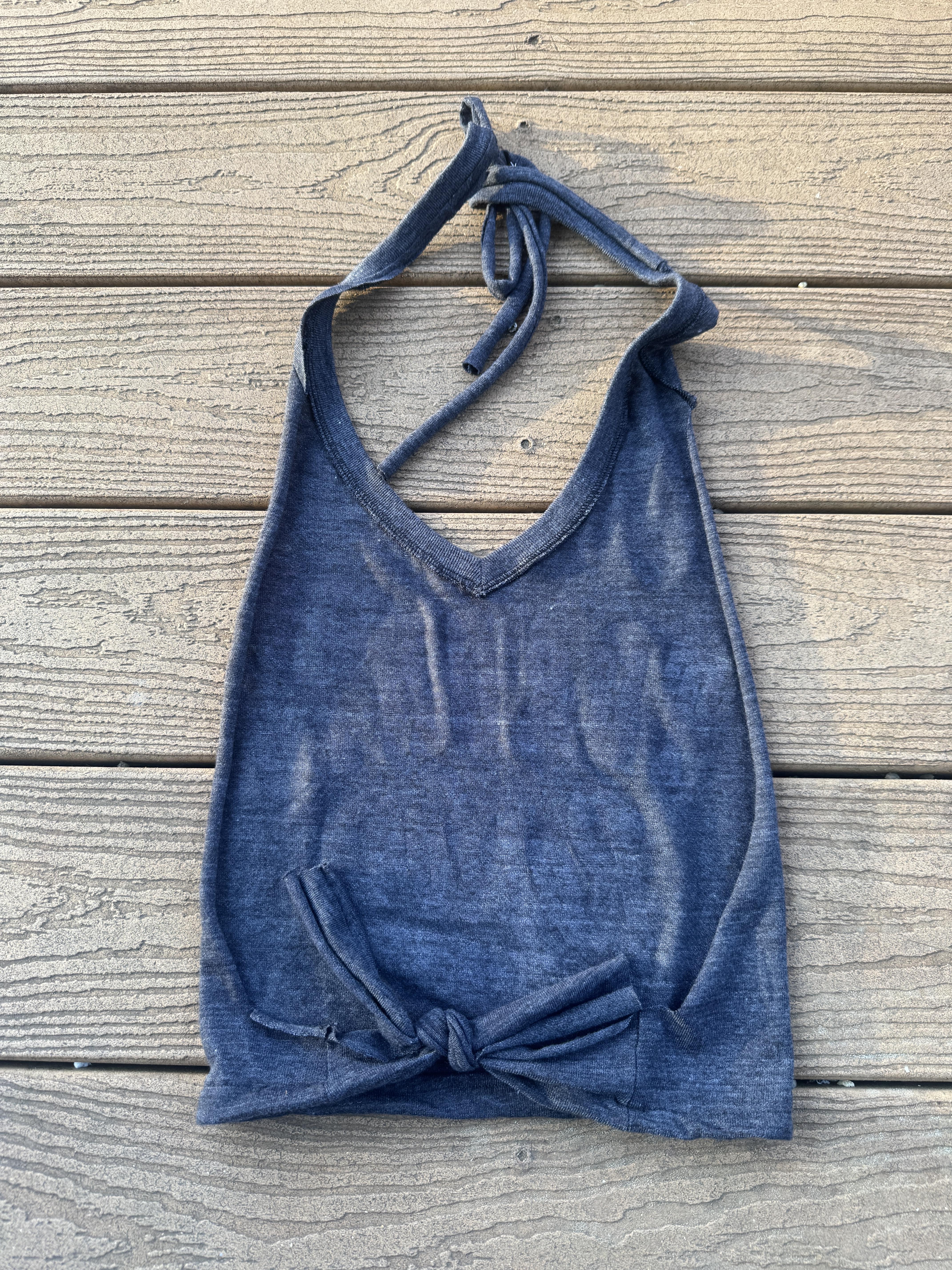  Toronto Raptors Charcoal Vintage Halter Top Small – Image 2