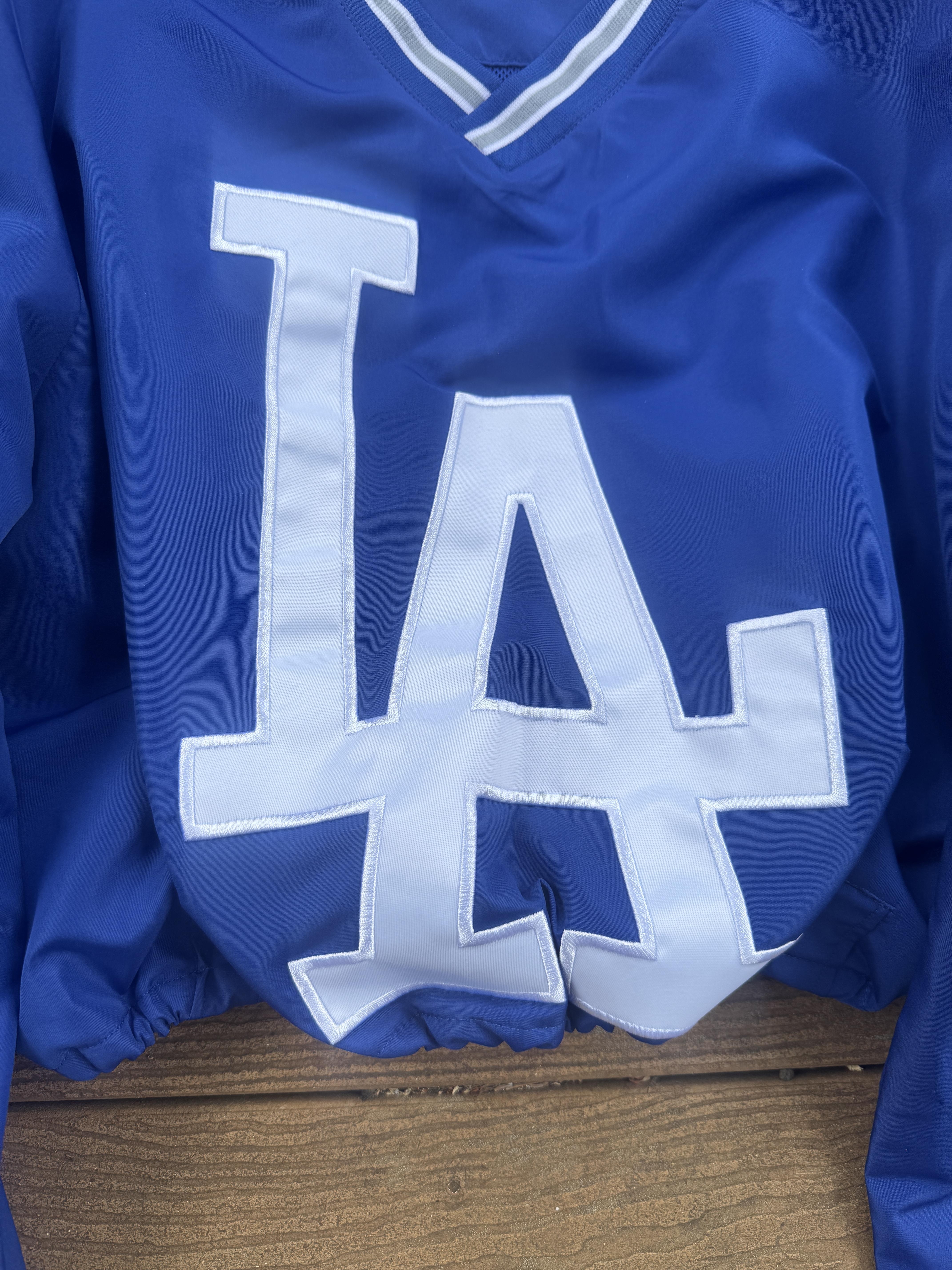LA Dodgers Windbreaker Cropped Blue Vintage Pullover MLB Baseball SOLD OUT – Image 4