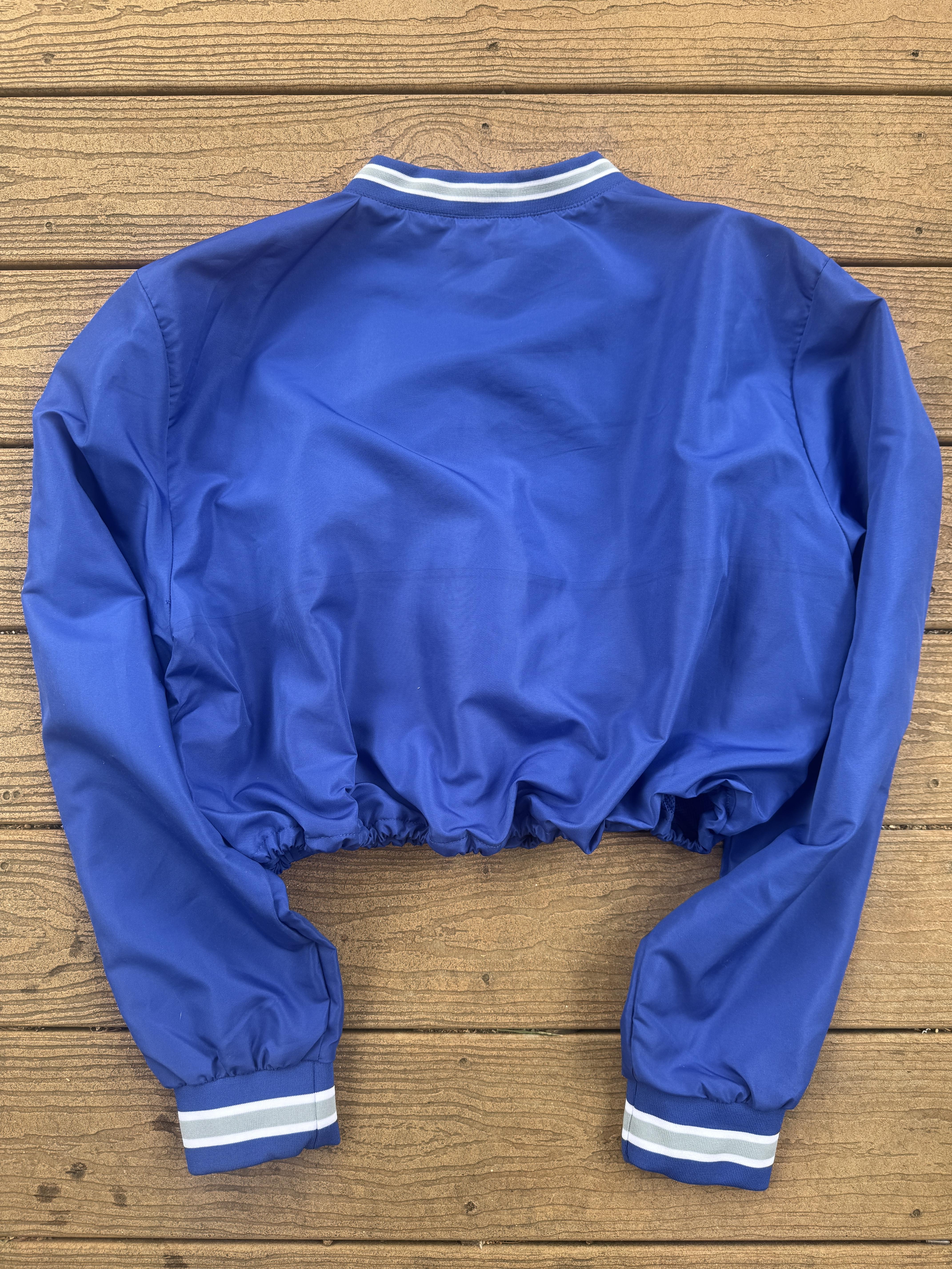LA Dodgers Windbreaker Cropped Blue Vintage Pullover MLB Baseball SOLD OUT – Image 2