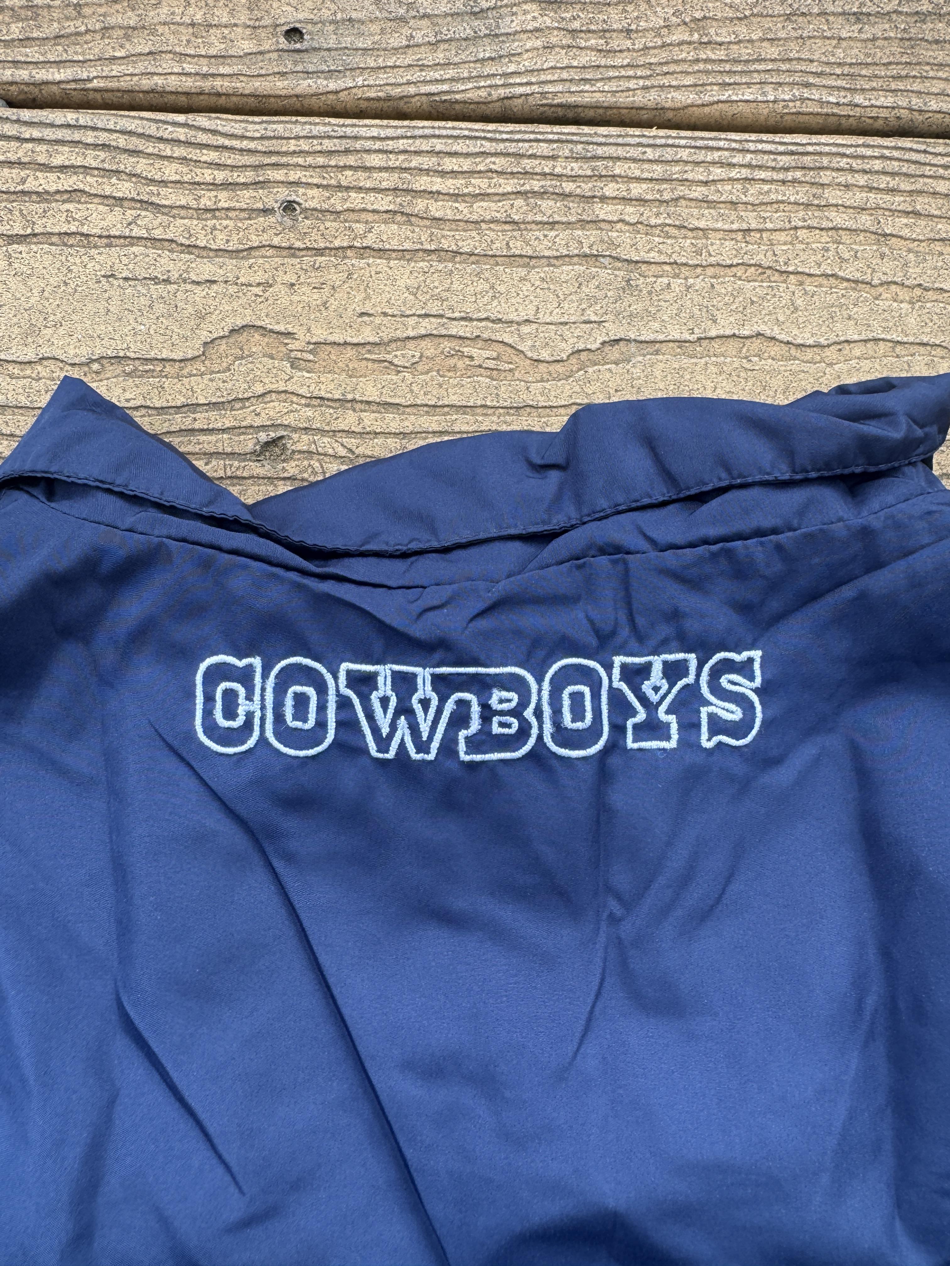 Dallas Cowboys cropped 1/4 zip vintage windbreaker  – Image 2