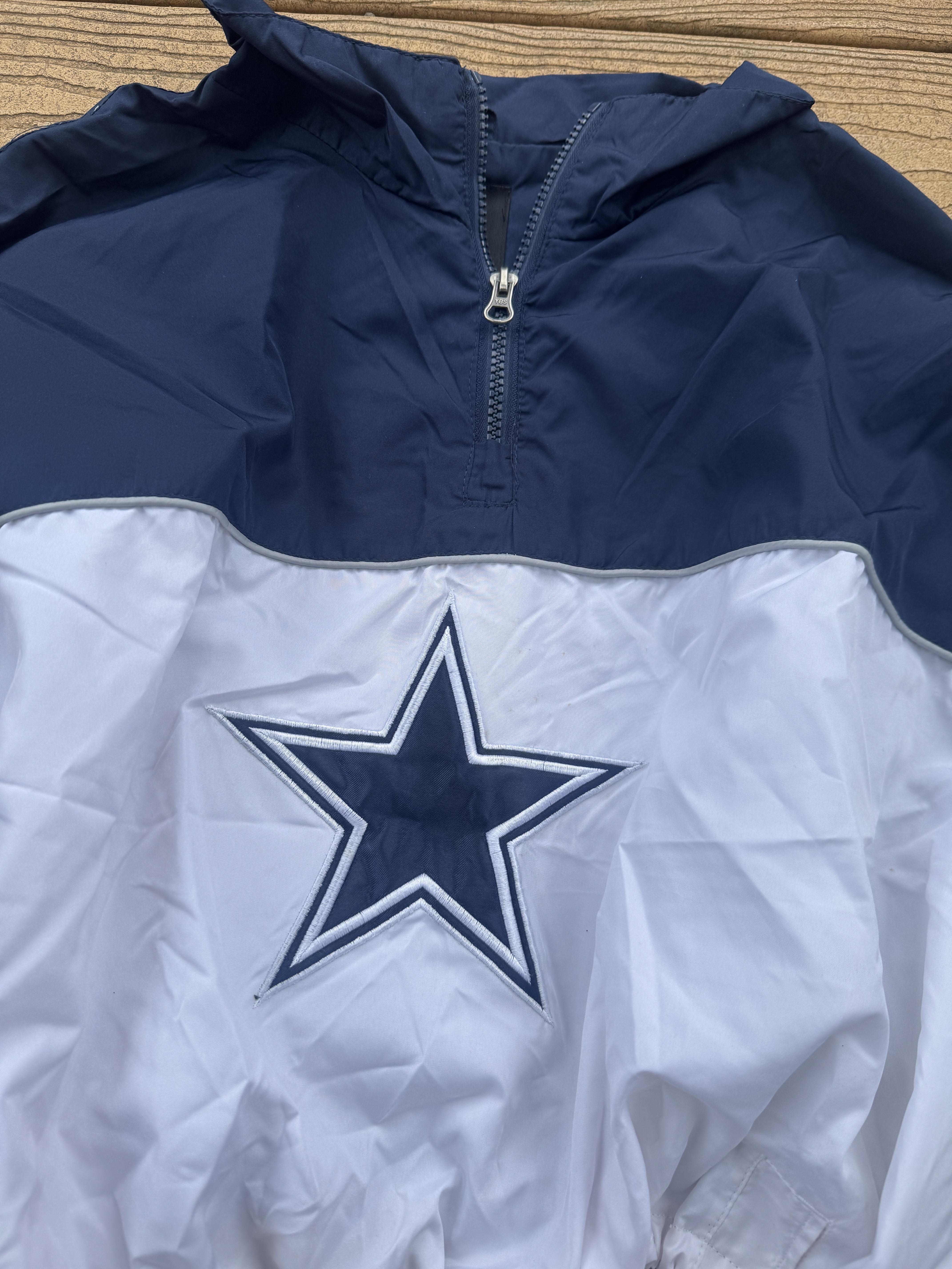 Dallas Cowboys cropped 1/4 zip vintage windbreaker  – Image 3