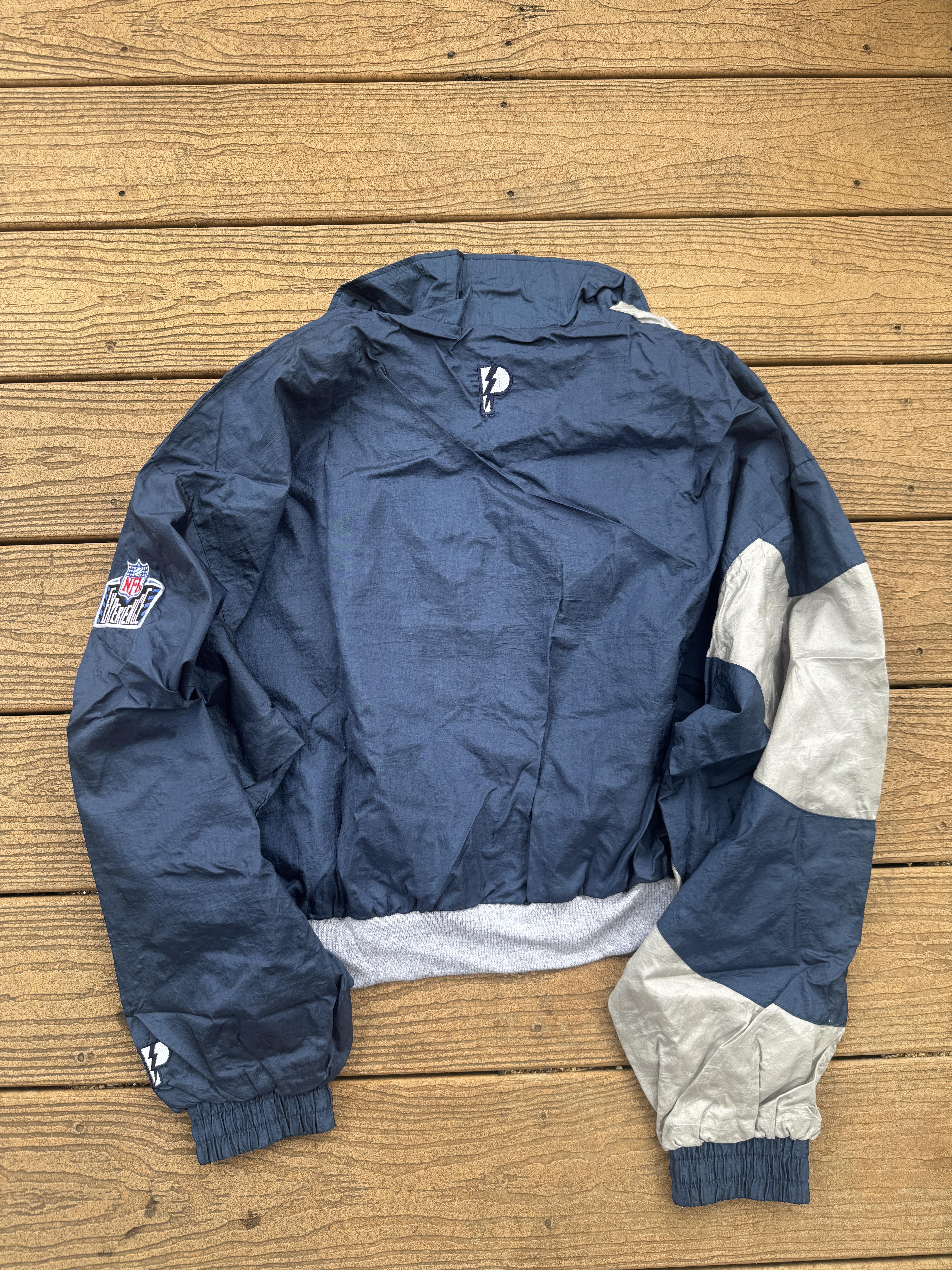 Dallas Cowboys Windbreaker Cropped Vintage Pullover Medium NFL – Image 5