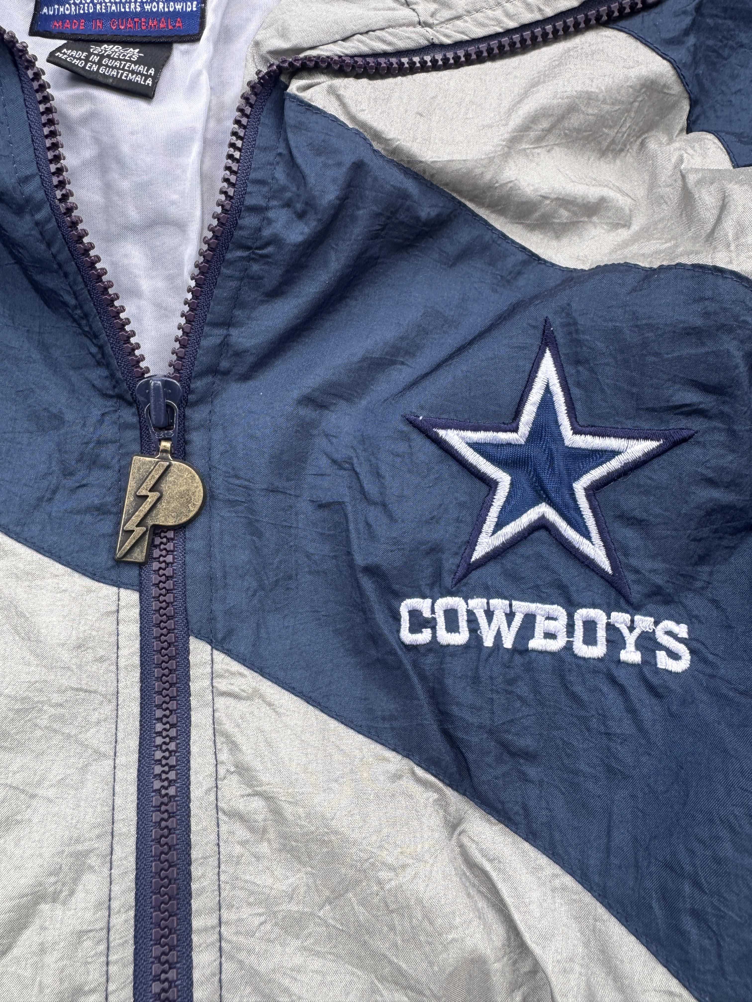 Dallas Cowboys Windbreaker Cropped Vintage Pullover Medium NFL – Image 4