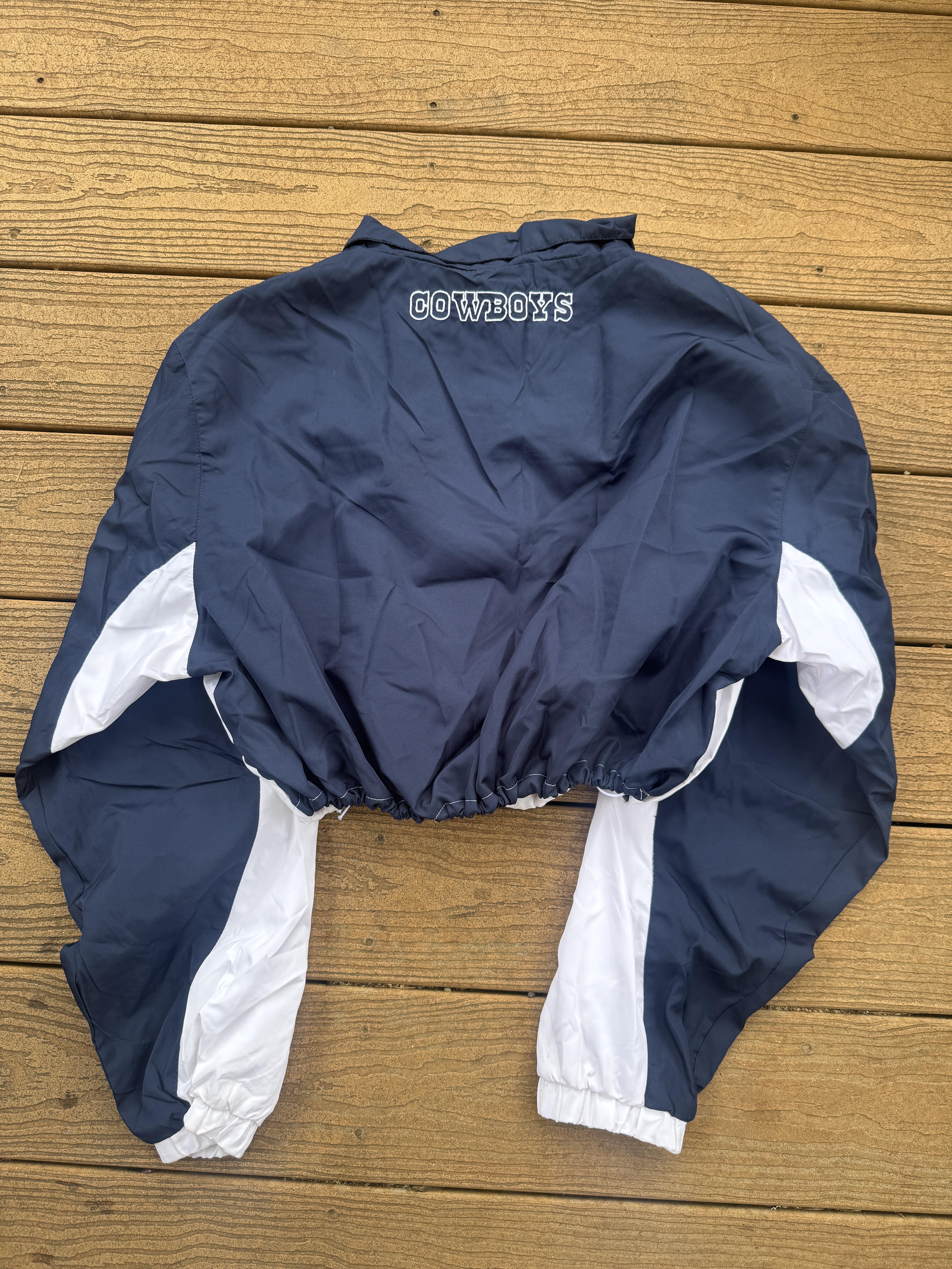 Dallas Cowboys cropped 1/4 zip vintage windbreaker  – Image 5