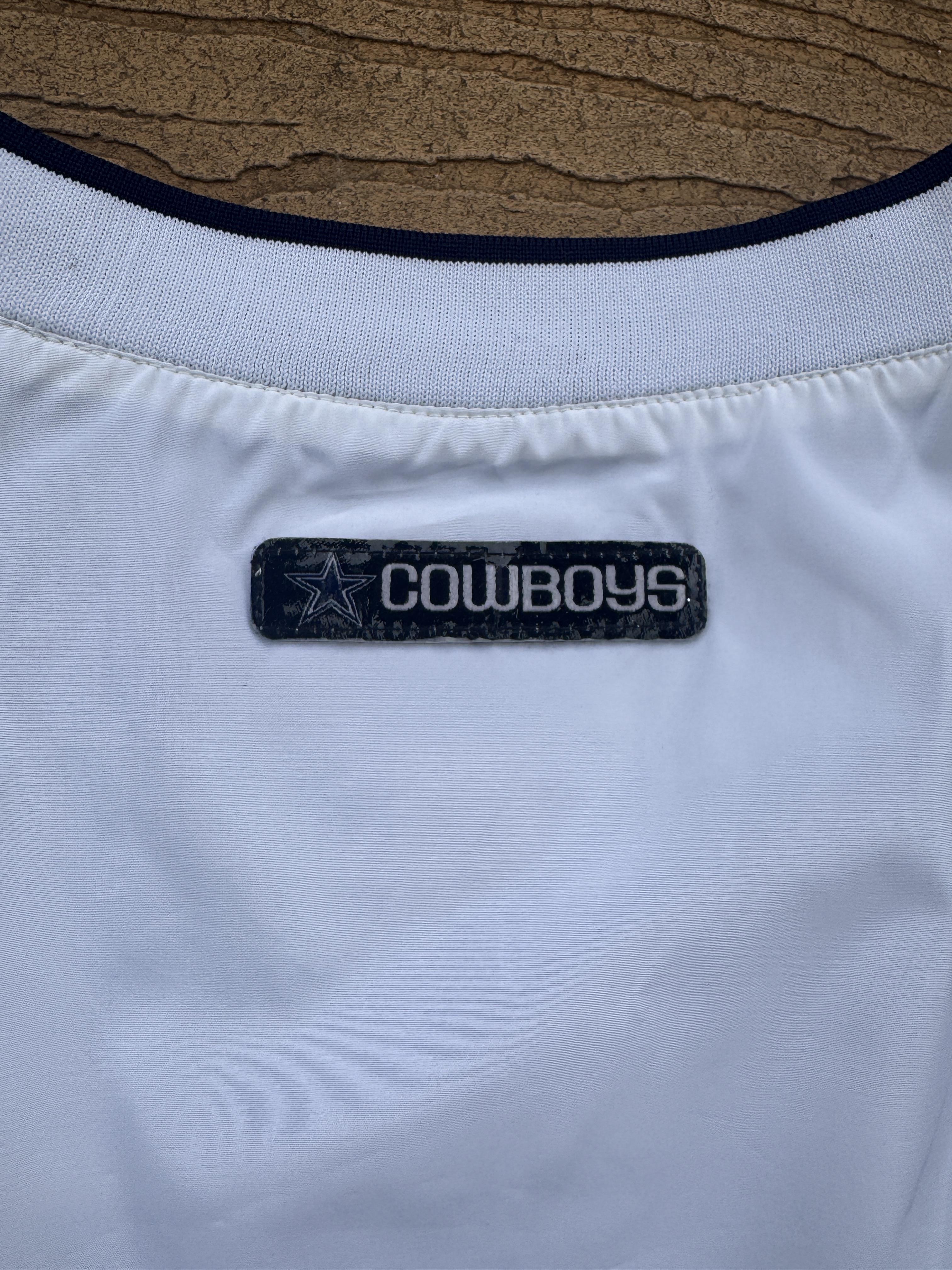 Dallas Cowboys cropped white vintage windbreaker large – Image 6